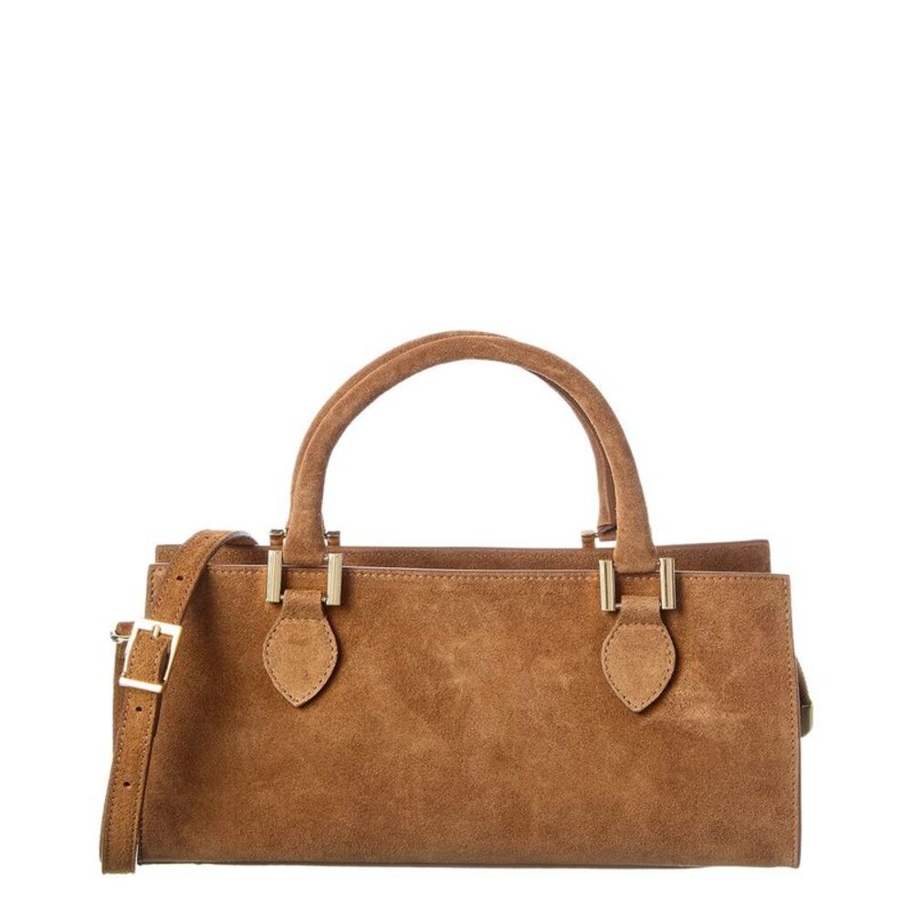 Isabella Rossetti Rosalind Suede Handbag, Brown